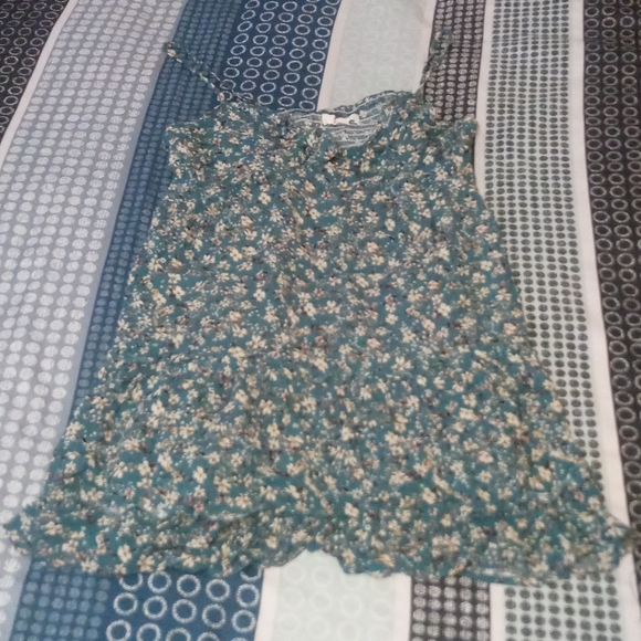Gorgeous teal floral print dress - Picture 2 of 3